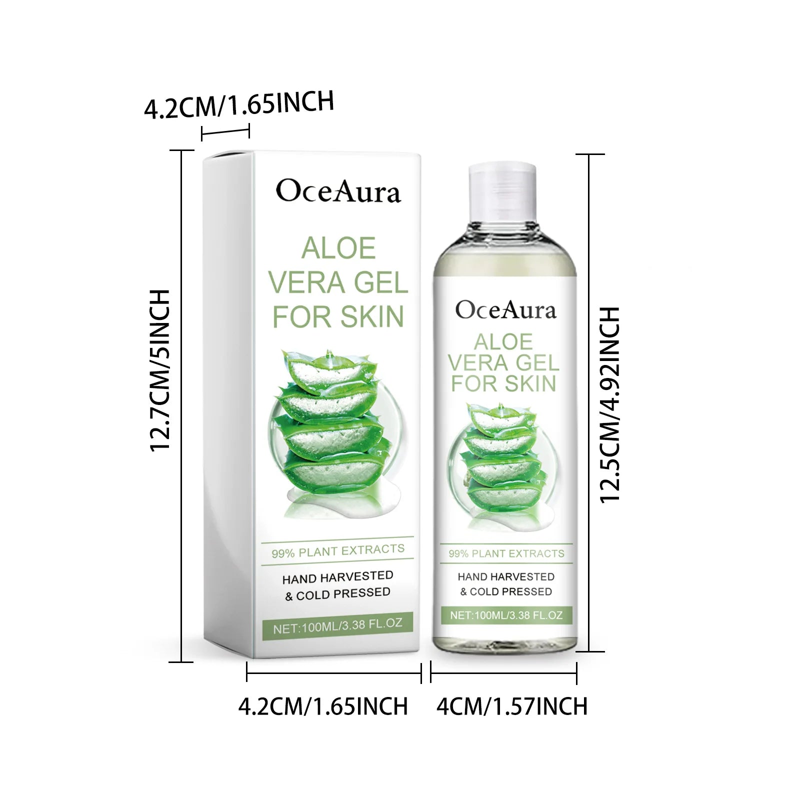 Aloe Vera Gel Pore Shrinking Oil Control Ance Remover Moisturizing Brighten Anti-Aging Facial Essence Beauty Skin Care Products