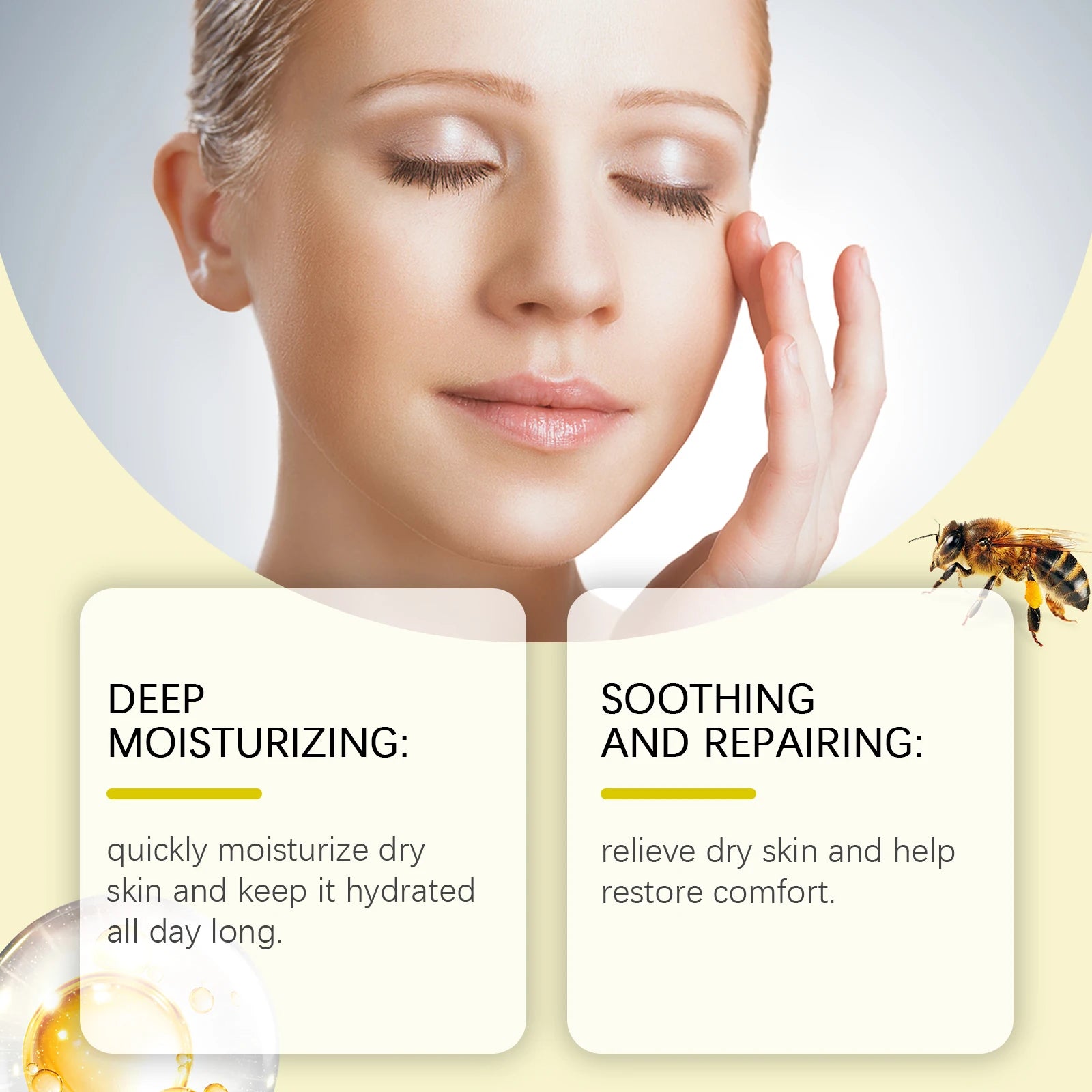 Tallow & Honey Nourishing Face Cream: Deeply Nourishes, Locks in Moisture, Relieves Dryness, and Provides Gentle Care for Skin