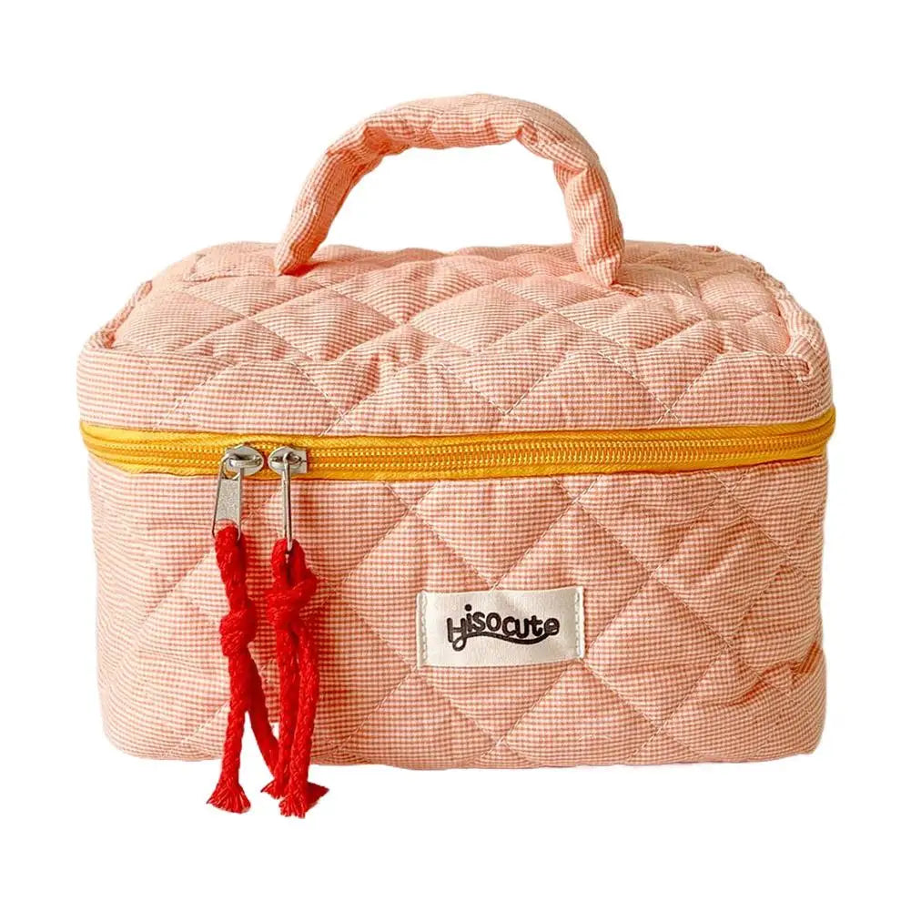 Cosmetic Bag Simple Style Large Capacity Portable Cosmetic Tools Storage Bag for Home Bathroom Toiletry Bag Makeup Bag