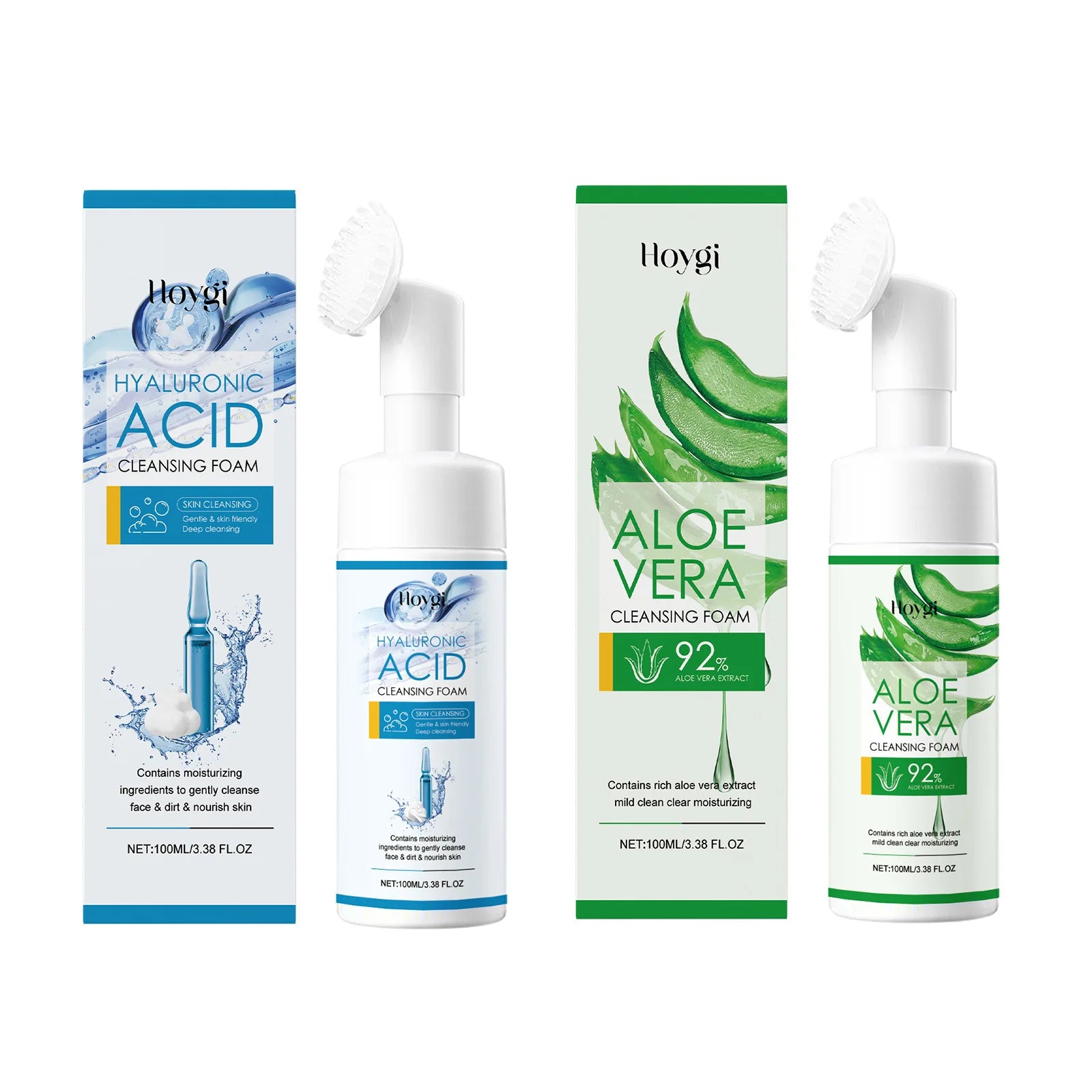 Aloe Vera Cleanser Moisturizing Oil Control Gentle Cleansing Skin Brightening Rejuvenation Unclog Pore Hyaluronic Acid Face Wash