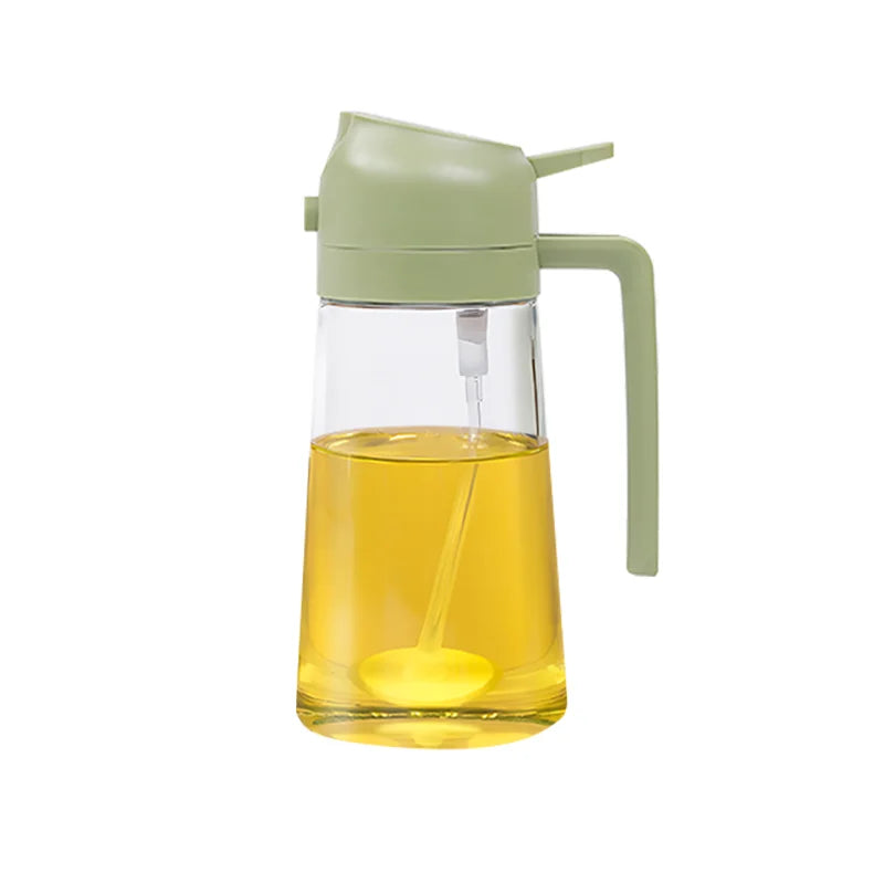 500ml 2 in 1 Oil Sprayer - Kitchen sprayer for cooking, grilling, baking, roasting and picnics | Aerosol free oil dispenser