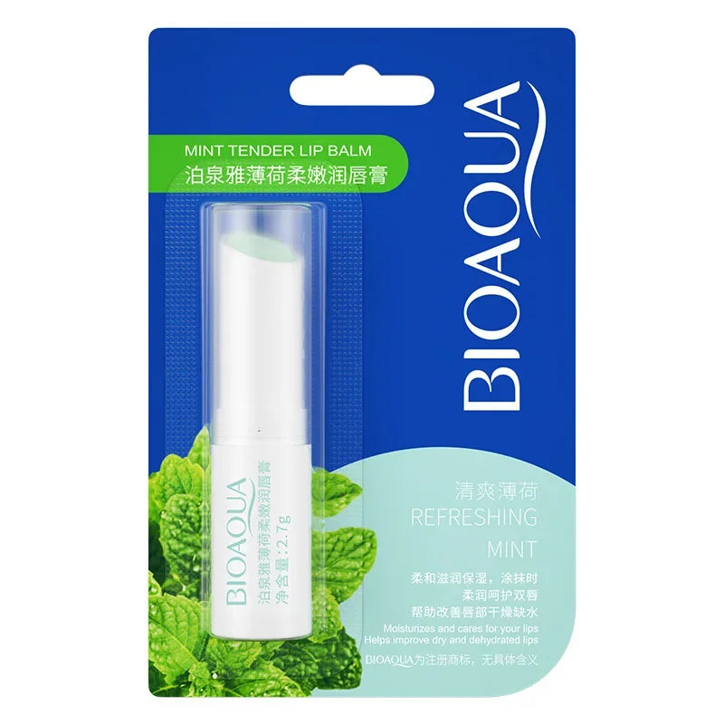 BIOAQUA Aloe Honey  Strawberry Moisturizing Natural Lip Balm Long Lasting Nourish Protect Improves Chapped Dryness Delicate
