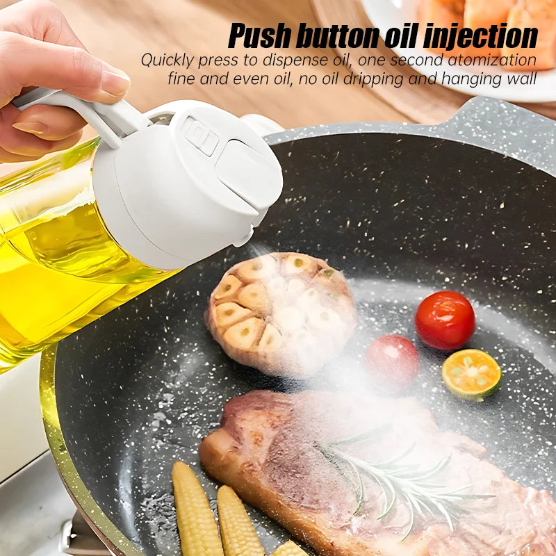 500ml 2 in 1 Oil Sprayer - Kitchen sprayer for cooking, grilling, baking, roasting and picnics | Aerosol free oil dispenser