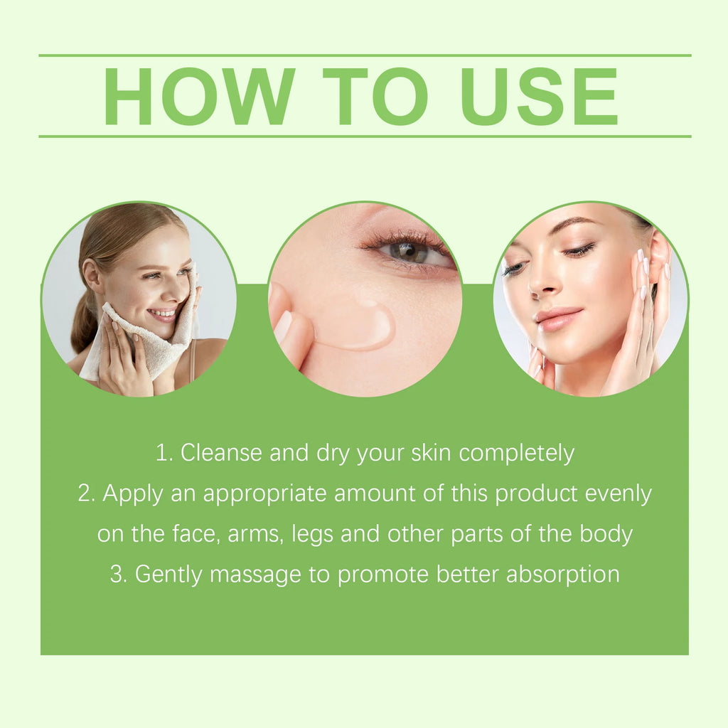 Aloe Vera Moisturizing Gel Remove Acne Relieve Sunburn Sooth Redness Brighten Facial Hydrating Rejuvenating Sun After Repair Gel