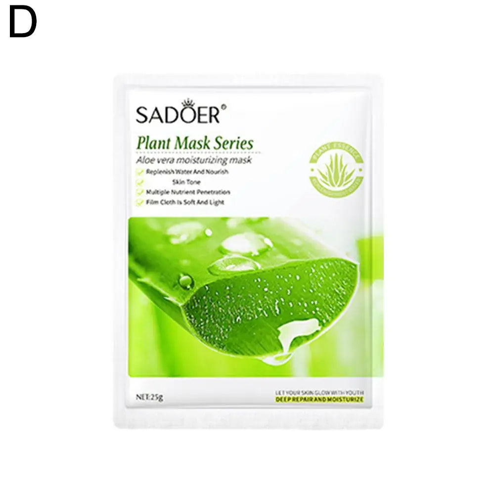 Aloe vera Facial mask Plant-based facial mask hydrating moisturizing smooth Fade fine lines face masks sheets skin care product
