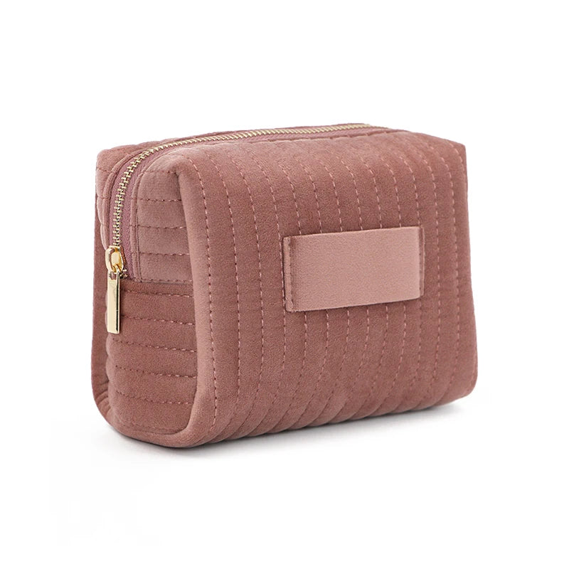 Makeup Bag Travel Cosmetic Bag, Puffy Padded Make Up Bags for Women Makeup Organizer Case, Wide-open Pouch Purse Travel Essenti