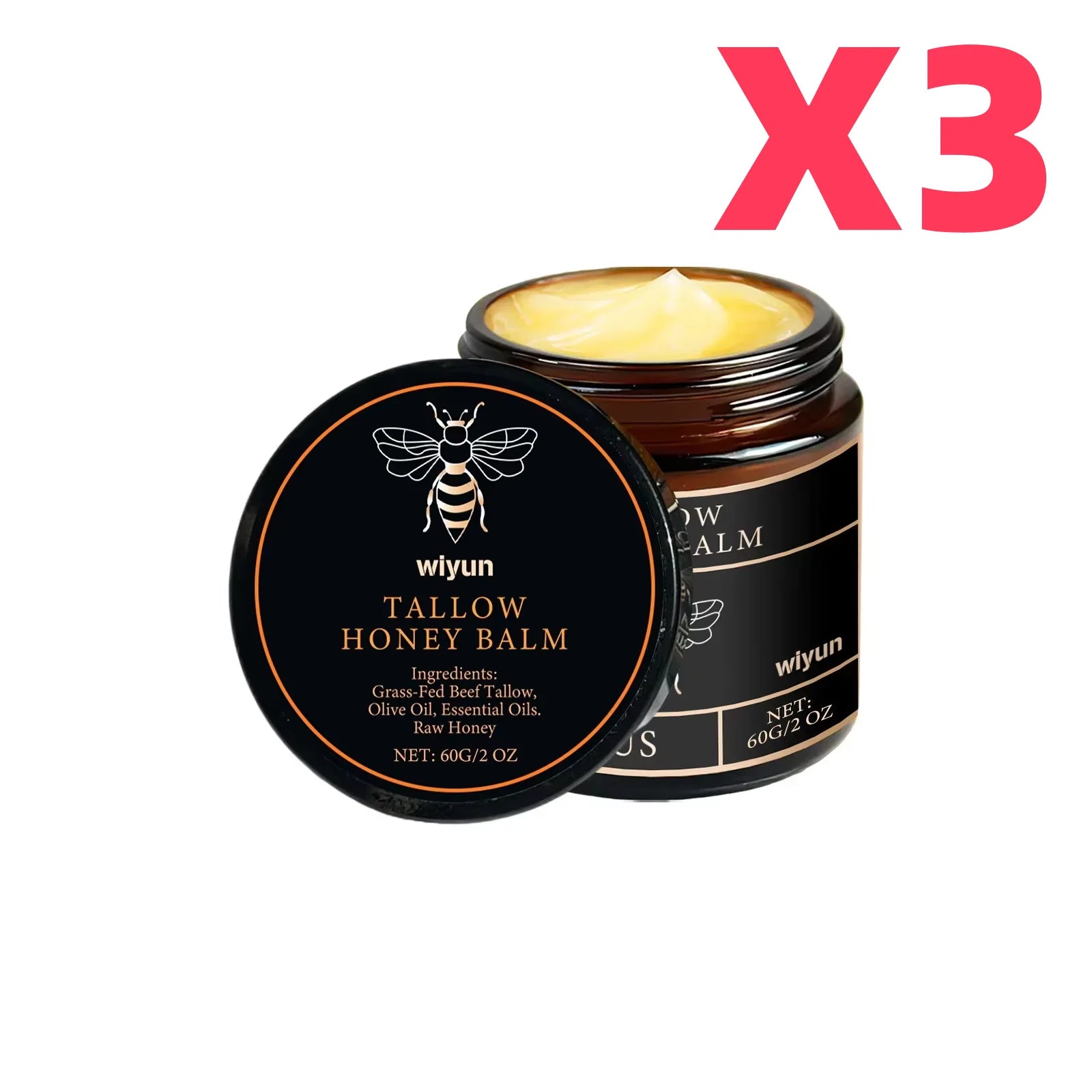 Beef Tallow Face Cream Improves Loose Skin Lasting Moisturizing Soothing Anti Aging Lifting Brightening Nourishing Skin Care