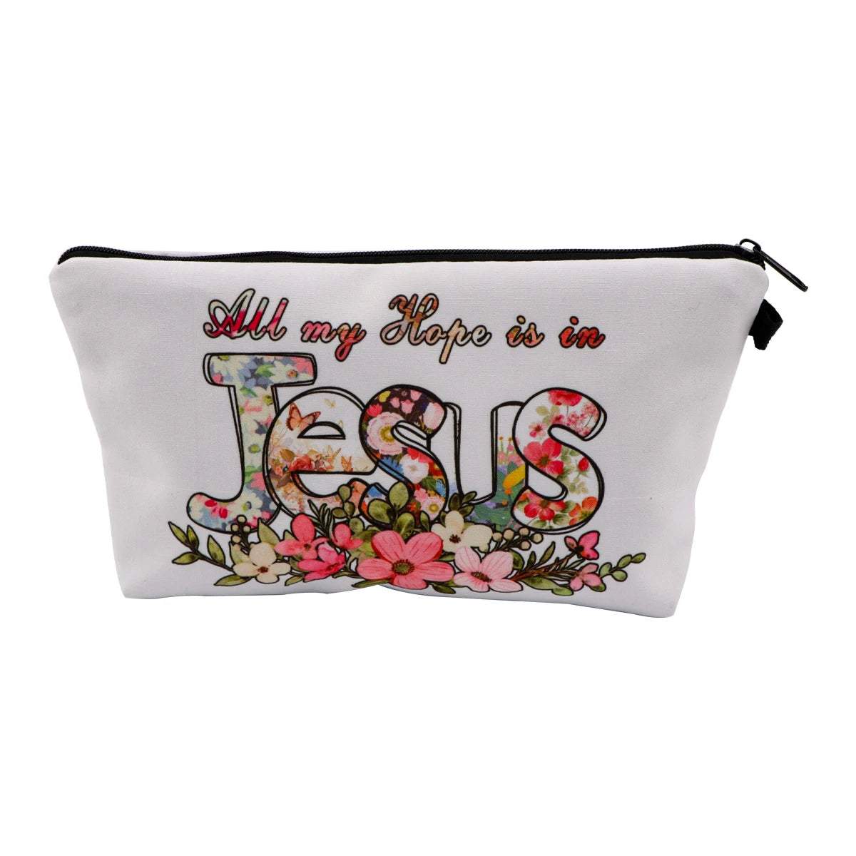 Simple Quotes Cosmetic Bags Portable for Women Cartoon Phrase Travel Storage Bag Lipstick Cosmetics Small Bags Organizer Case