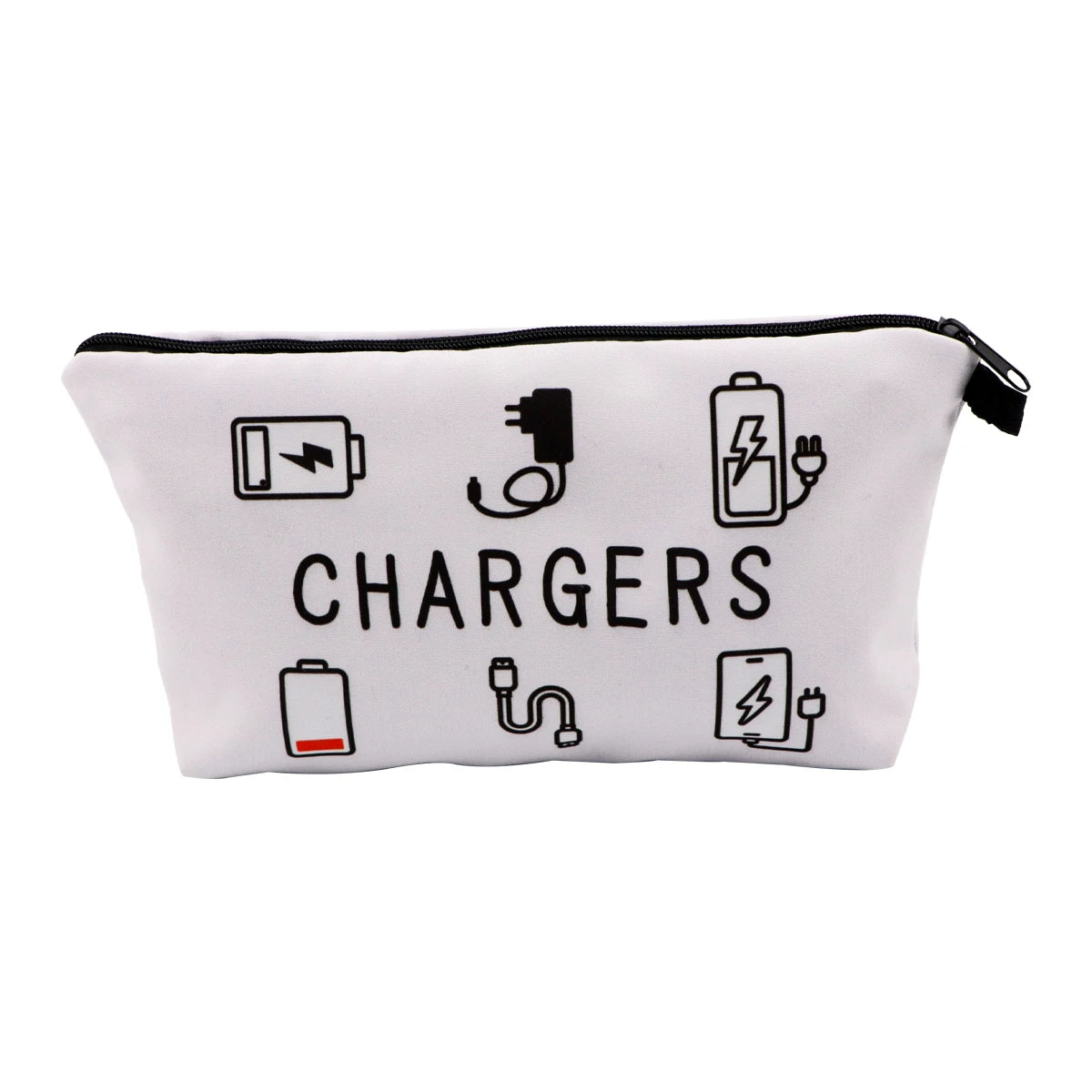 Simple Quotes Cosmetic Bags Portable for Women Cartoon Phrase Travel Storage Bag Lipstick Cosmetics Small Bags Organizer Case