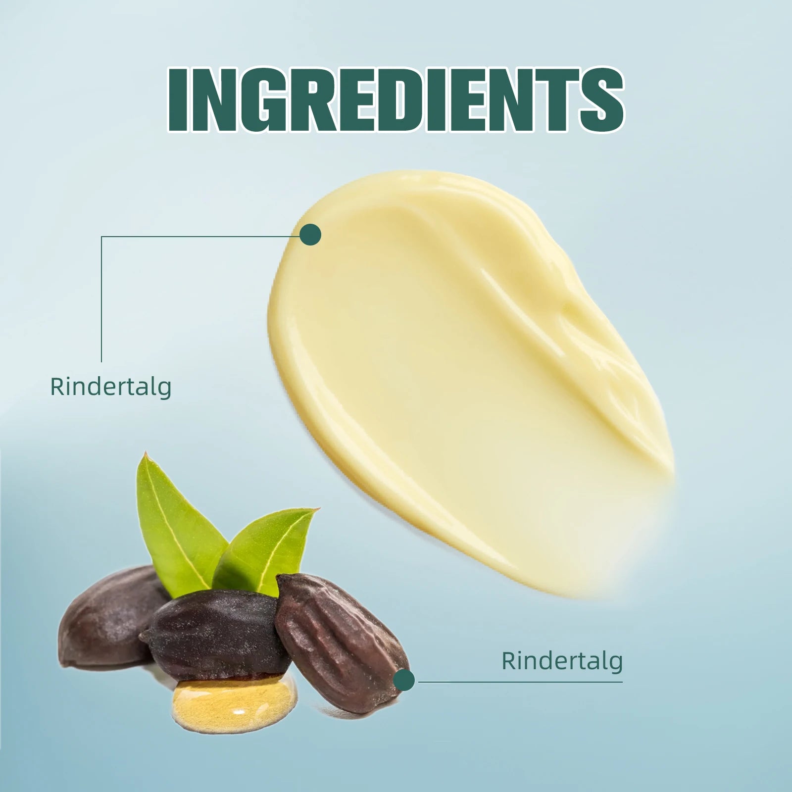 100g Tallow Balm Natural Cow Fat Facial Cream for All Skin Types Fast Absorption Moisturizing Skin Care Cream