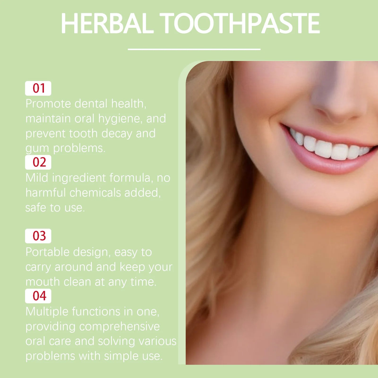 Aloe Vera Toothpaste For Gentle Teeth Cleaning - Remove Odor & Stains, Brighten Smile, Enamel Protection Formula