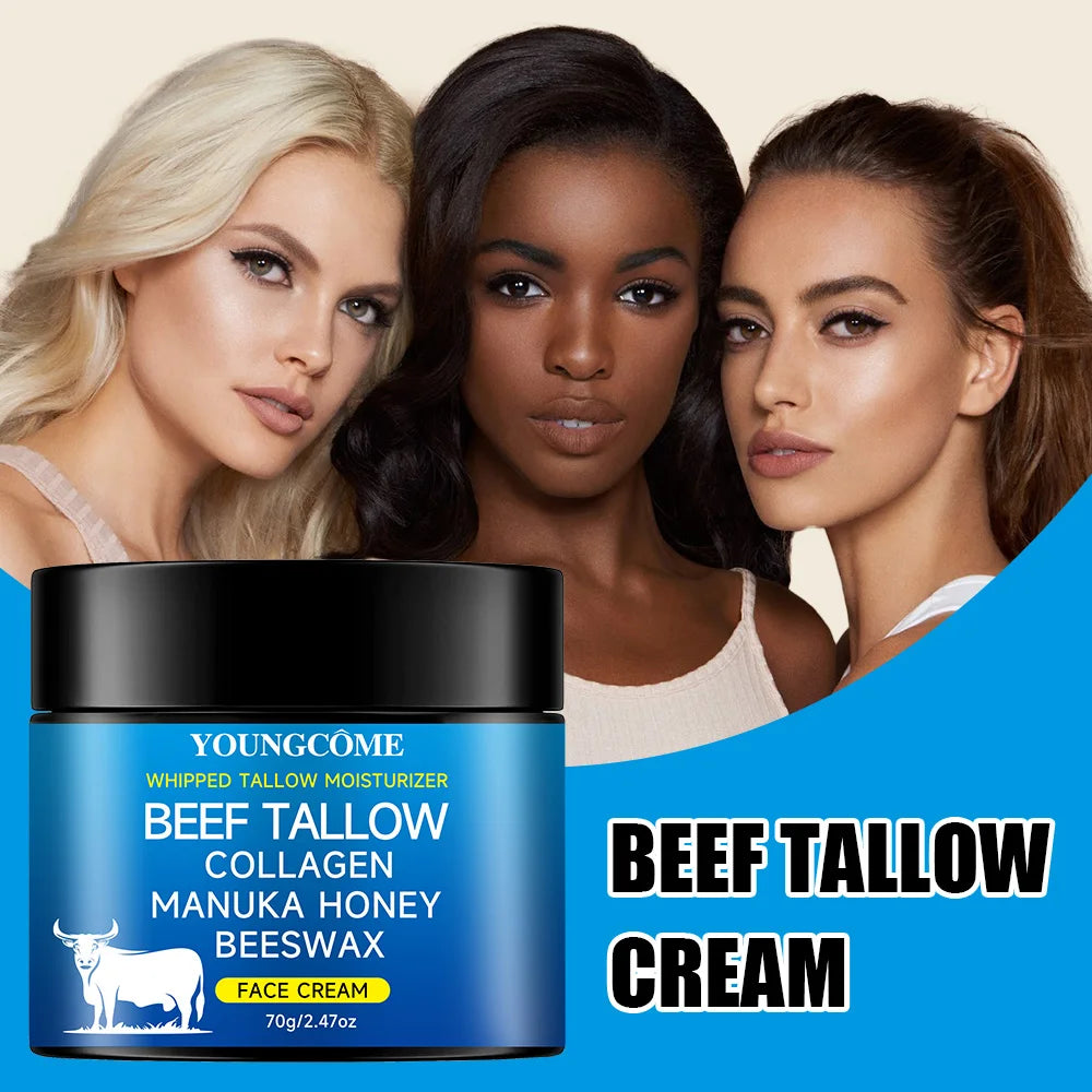 Tallow face cream raw Honayolive oil Anti Aging Face Cream  Wrinkle Remover Collagenr Smooth Wrinkle Moisturizing Firming