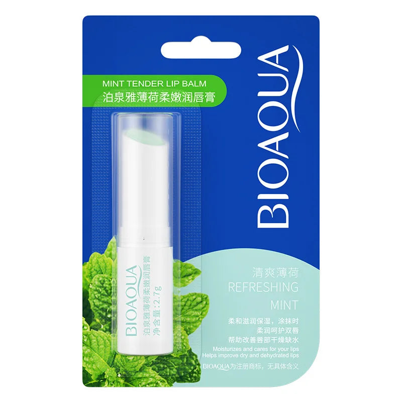 BIOAQUA Aloe Honey  Strawberry Moisturizing Natural Lip Balm Long Lasting Nourish Protect Improves Chapped Dryness Delicate
