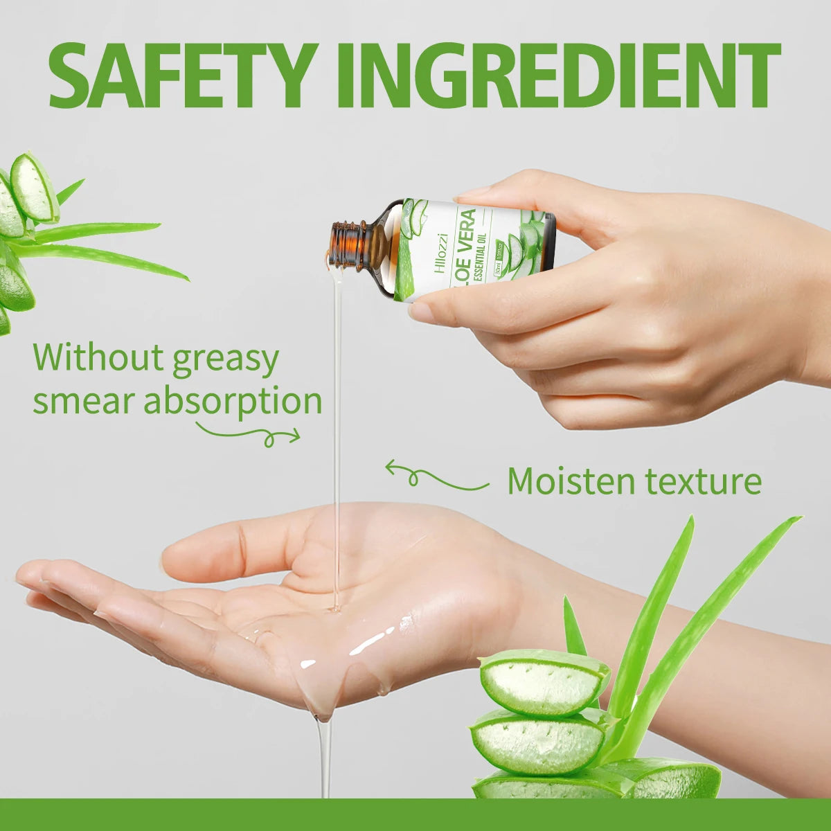 ALOE VERA ESSENTIAL OIL Facial de Aloe que mantiene la piel húmeda, Can be used for hair, face, body, aromatherapy, aromatherapy