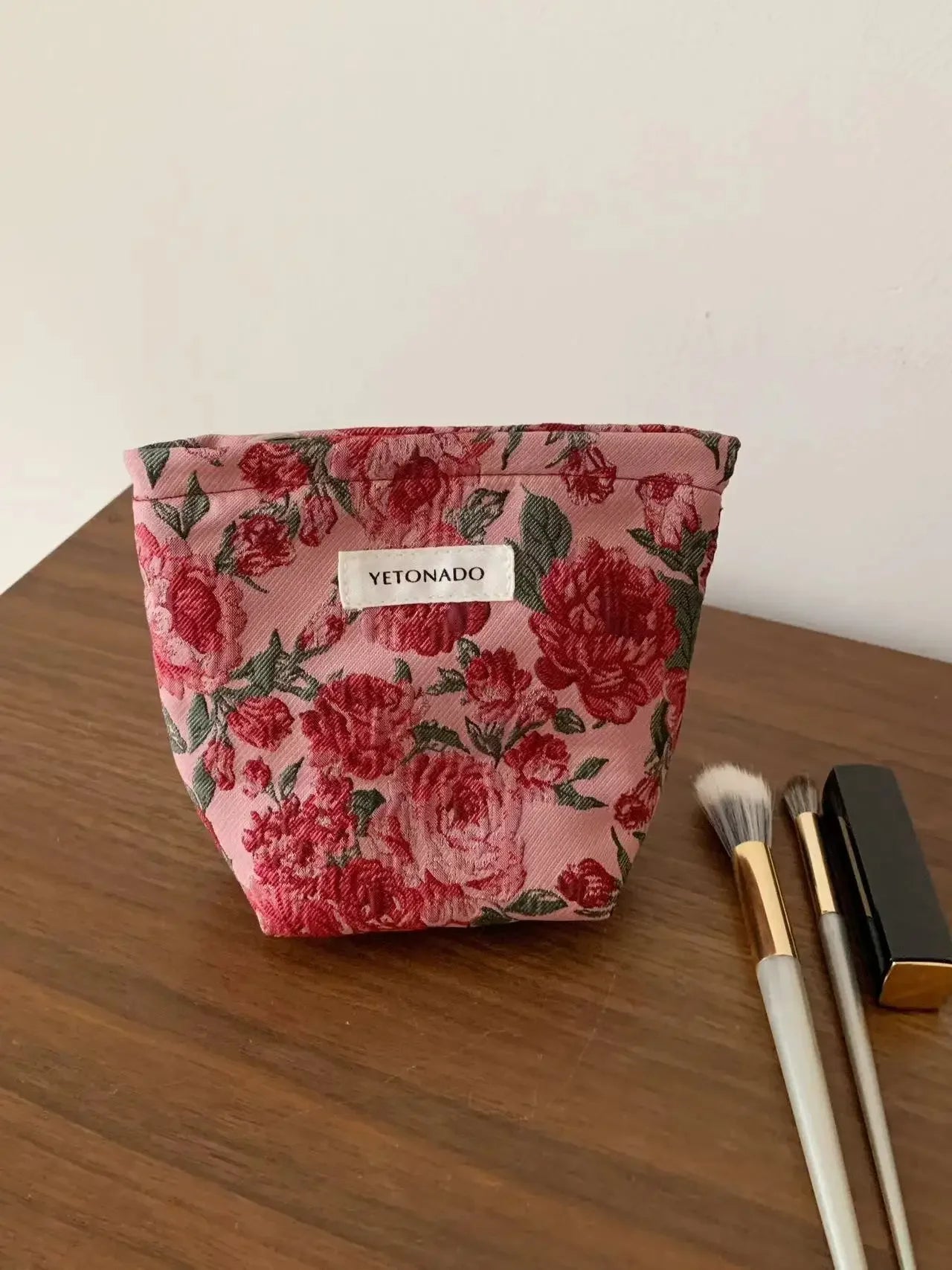 Makeup Bag Women Cosmetic Bag Flower Toiletry Pouch Case Organizer Make Up Bag Travel Wash Girls Travel Storage pouch