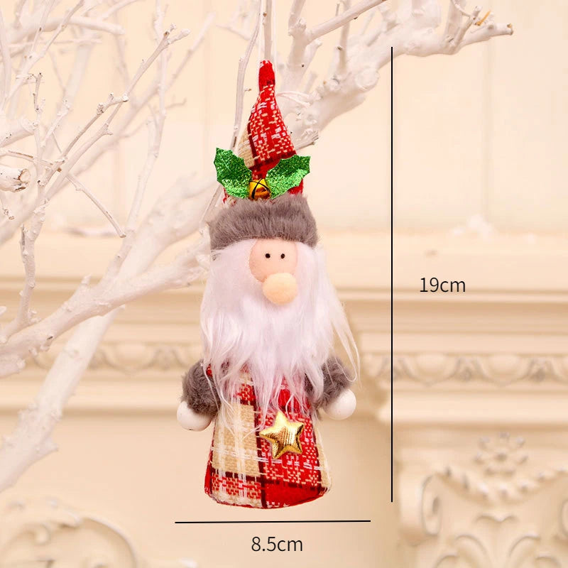 Christmas Ornaments Red Star Christmas Tree Pendant Xmas DIY New Year 2023 Party Gifts Noel Supply Navidad 2022 Home Decor