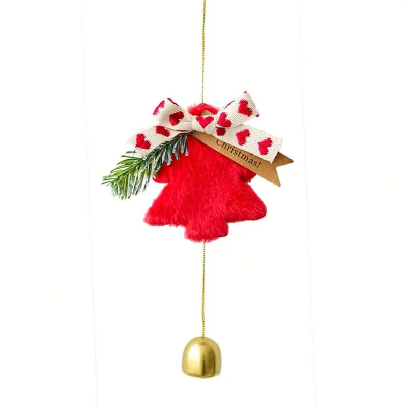 Christmas Tree Bell Pendant Ornament, Festive Home Decor Gift, New Year Holiday Decoration Accessories for Christmas Celebration