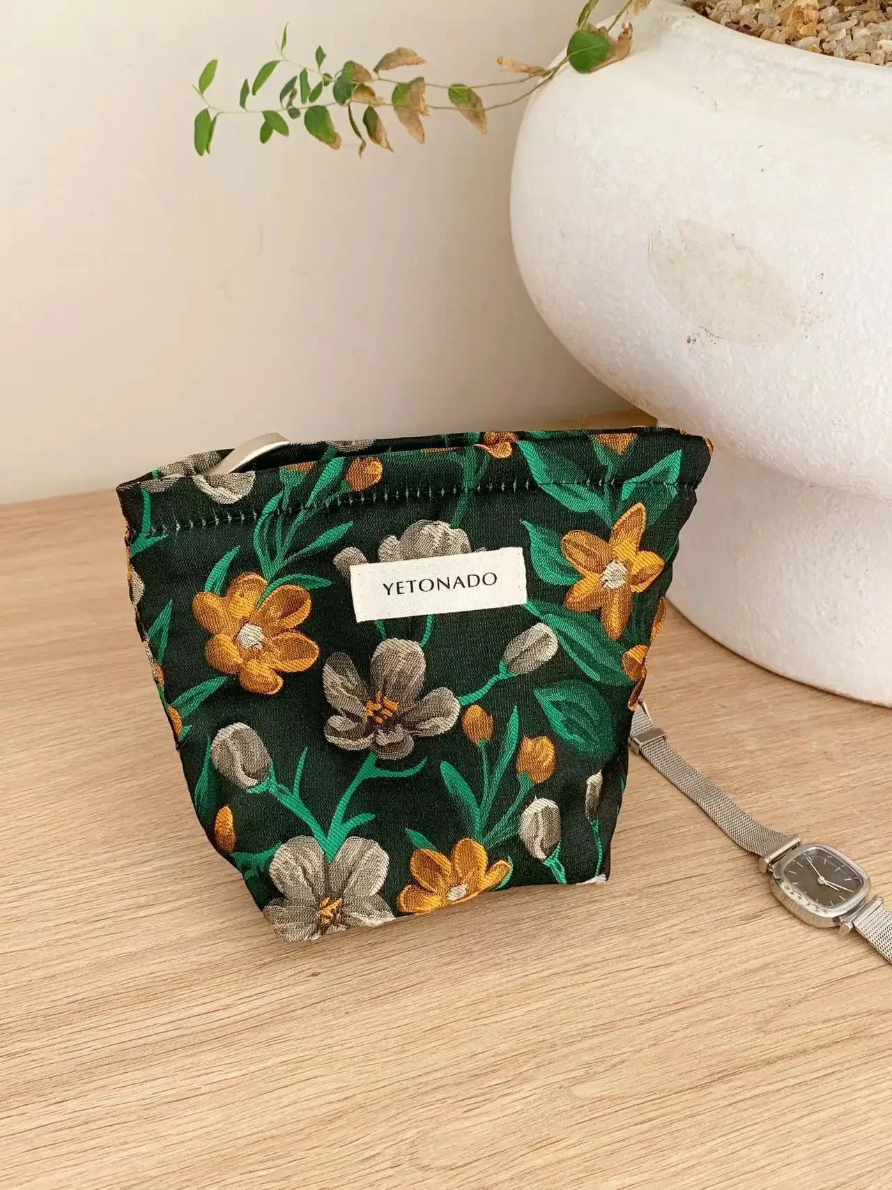 Makeup Bag Women Cosmetic Bag Flower Toiletry Pouch Case Organizer Make Up Bag Travel Wash Girls Travel Storage pouch