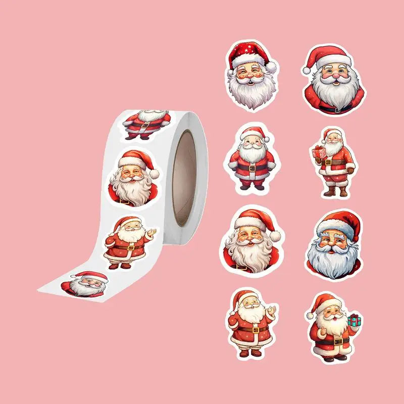 Christmas Stickers for Holiday Crafts Tag Sticker Envelopes Christmas Santa Claus Packing Label Christmas theme Party supplies