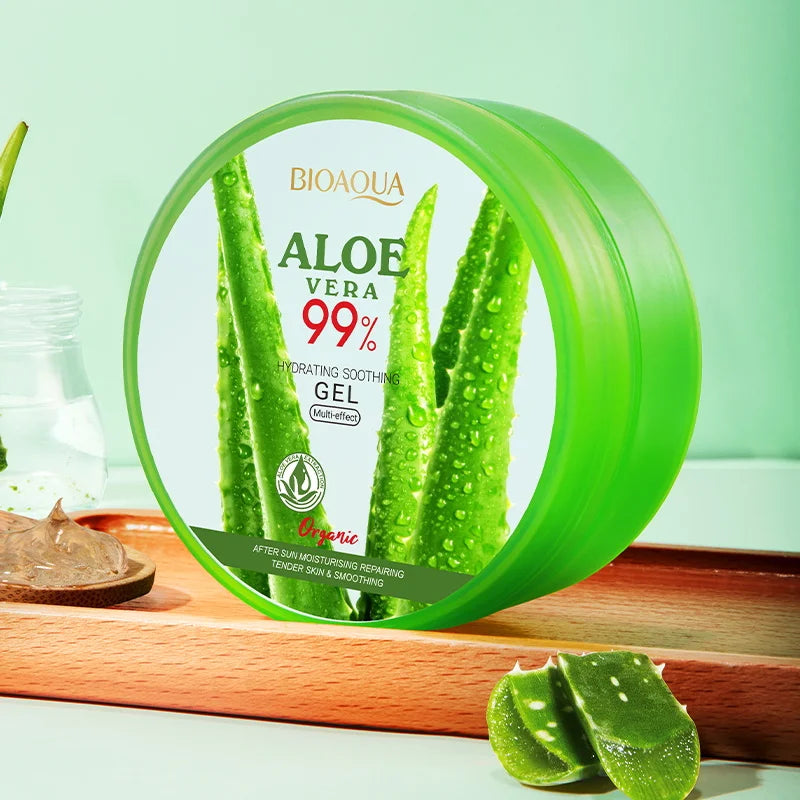 Aloe Vera Extract Gel For Face & Body, 99% Aloe Gel Essence Soothing Moisturizing Skin After Sun Care, For Scalp &Hair Hydration