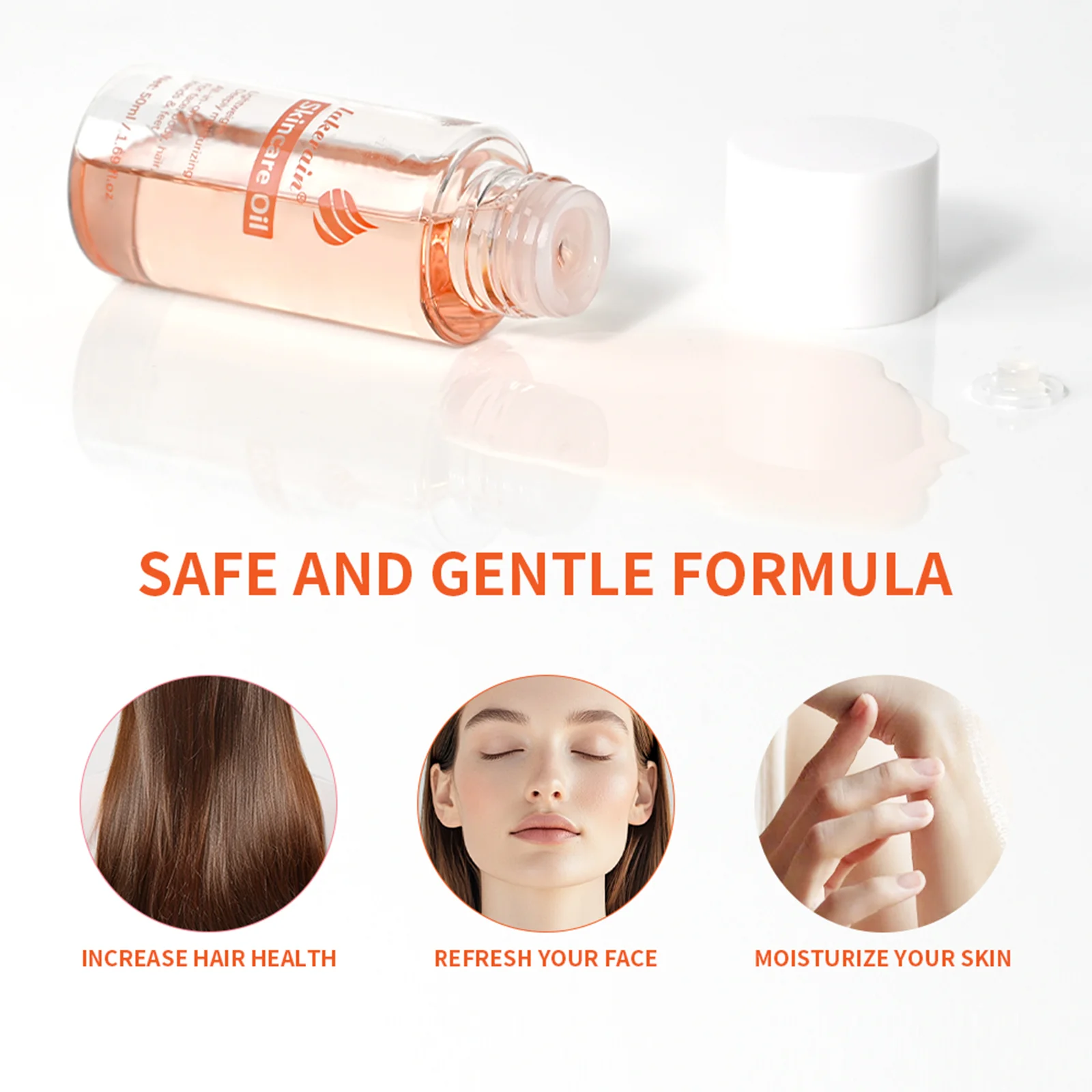 Bio Skincare Body Oil Face Body Moisturizer Vitamin A Vitamin E Exfoliate skin Improve Hair Health Fade Scars Exfoliate skin car