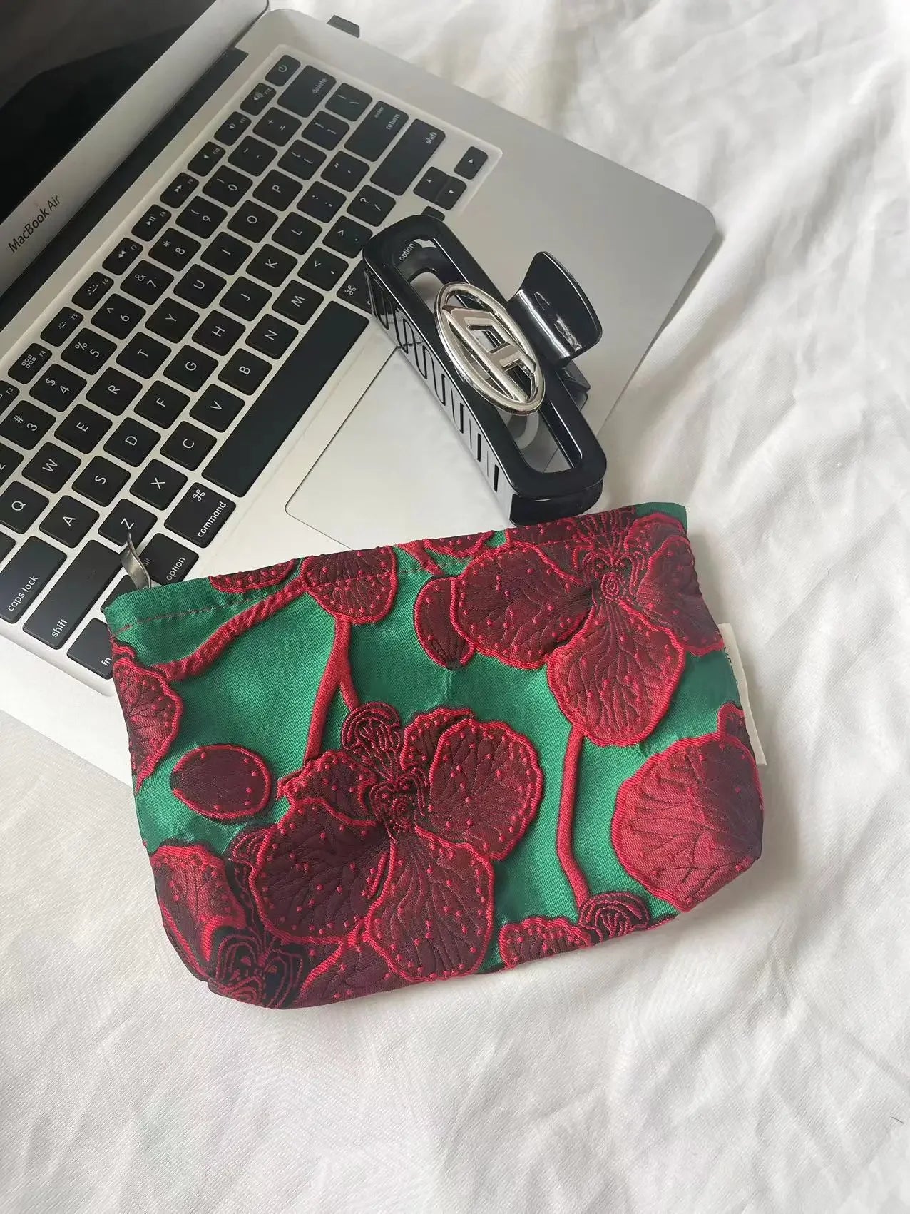 Makeup Bag Women Cosmetic Bag Flower Toiletry Pouch Case Organizer Make Up Bag Travel Wash Girls Travel Storage pouch