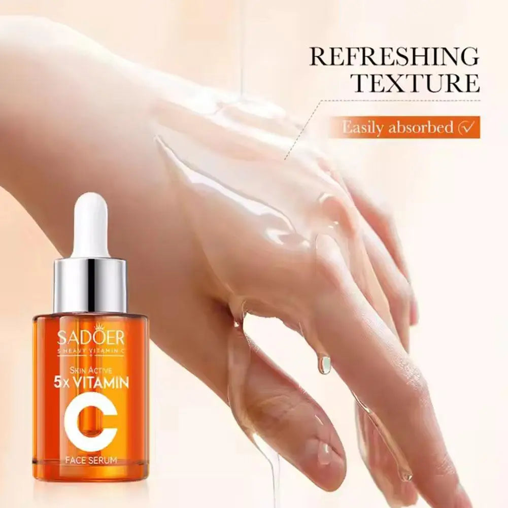 5xVitamin C brightning Facial Serum,lotion,eye Cream,Facial Cleanser Whitening Moisturizing Repair Dull Serum Face Skin Care