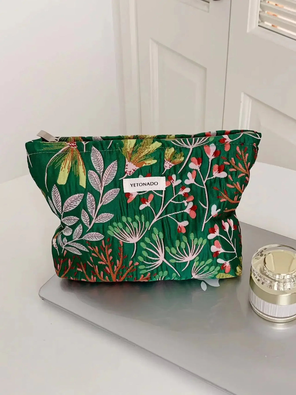 Makeup Bag Women Cosmetic Bag Flower Toiletry Pouch Case Organizer Make Up Bag Travel Wash Girls Travel Storage pouch