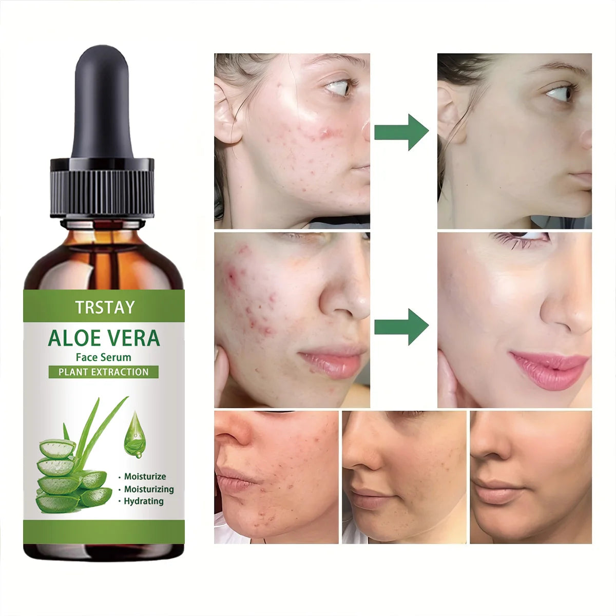 Aloe vera natural ingredients, moisturizing and nourishing the skin