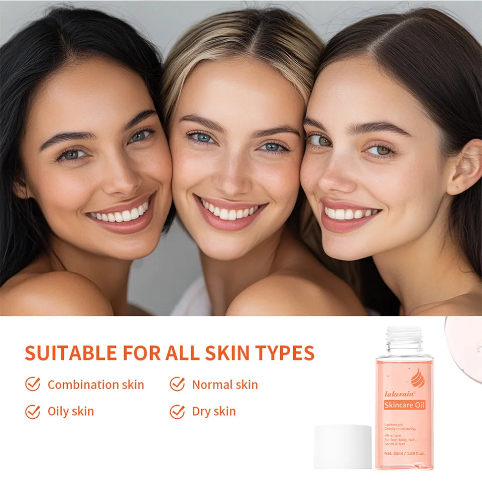 Bio Skincare Body Oil Face Body Moisturizer Vitamin A Vitamin E Exfoliate skin Improve Hair Health Fade Scars Exfoliate skin car