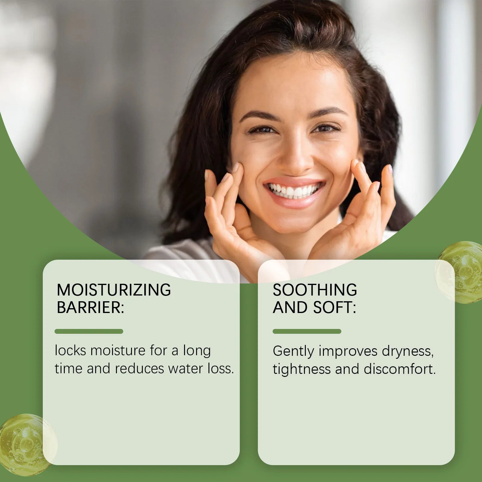 Aloe Vera Face Cream Relieve Redness Improve Dryness Repair Sensitive Moisturizing Rejuvenating Nourishing Soothing Facial Cream