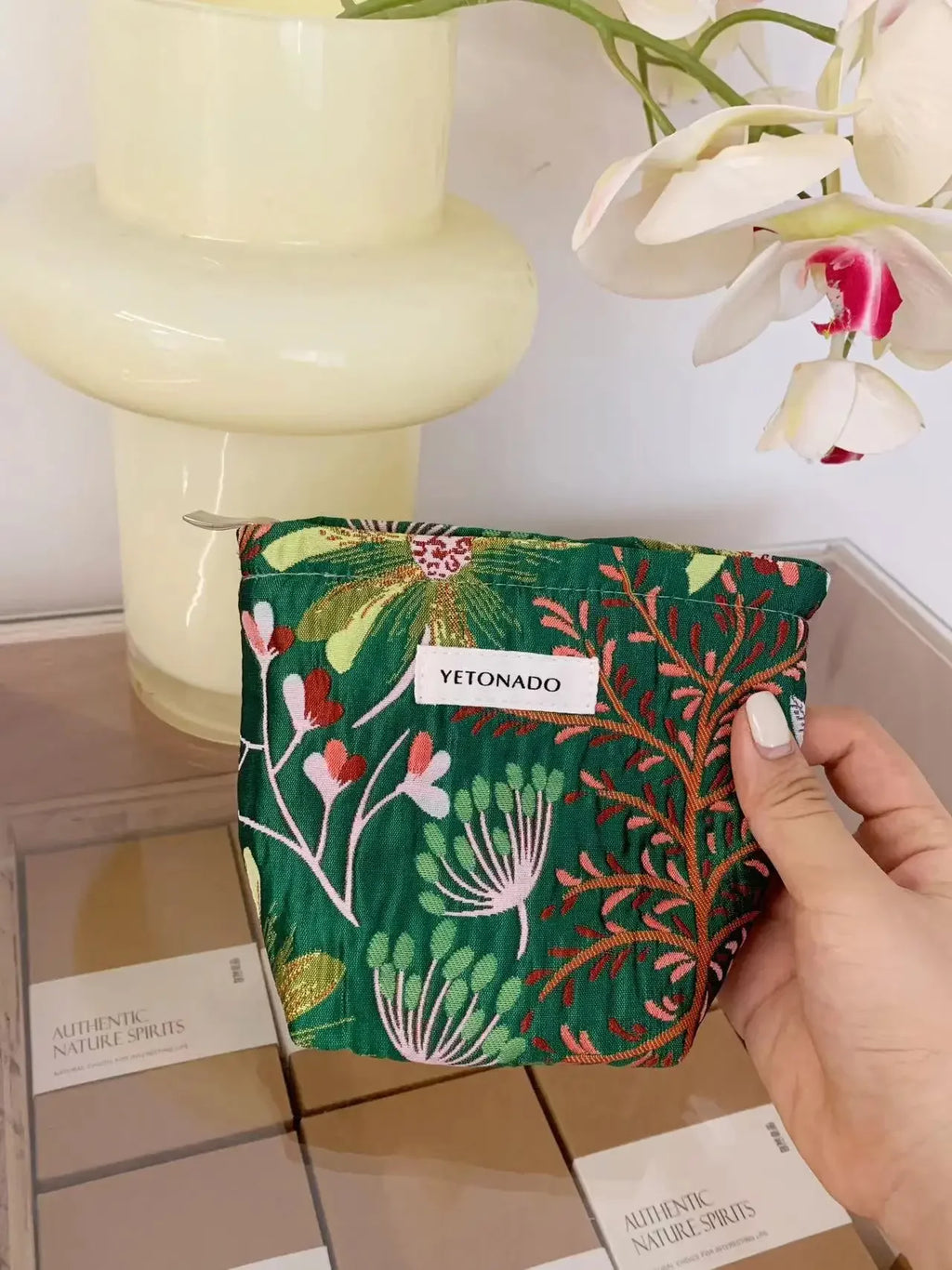 Makeup Bag Women Cosmetic Bag Flower Toiletry Pouch Case Organizer Make Up Bag Travel Wash Girls Travel Storage pouch