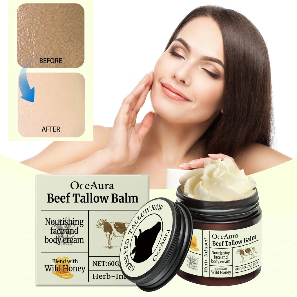 Beef Tallow  Bodily Moisturizer Fade Fine Lines Repair Skin Improves Dry Skin Rejuvenation Brighten Skin Care Cream Product