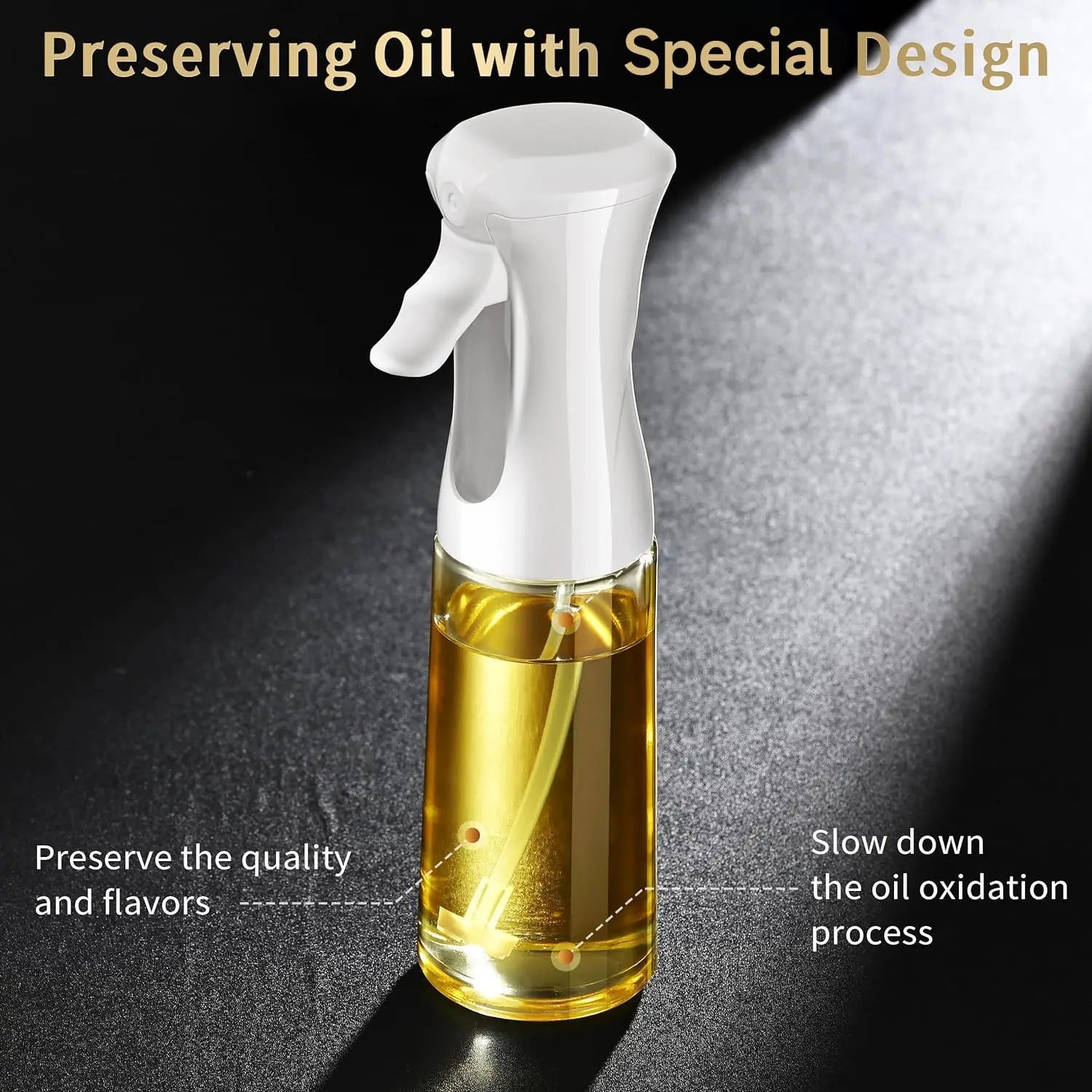 Oil Sprayer for Cooking  Kitchen Gadgets Air fryer spray bottle  Widely Used for Salad Making, Baking, Frying, BBQ
