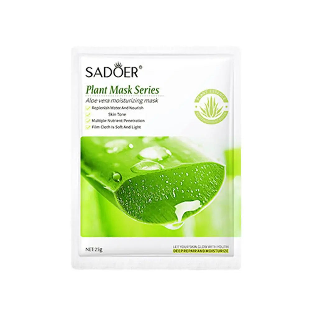 Aloe vera Facial mask Plant-based facial mask hydrating moisturizing smooth Fade fine lines face masks sheets skin care product
