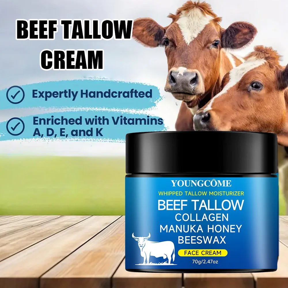 Tallow face cream raw Honayolive oil Anti Aging Face Cream  Wrinkle Remover Collagenr Smooth Wrinkle Moisturizing Firming