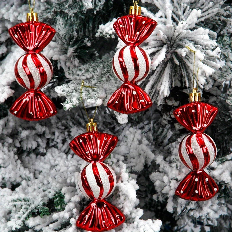 5-Pack Christmas Candy Tree Ornaments Christmas Tree Hanging Decorations Christmas Decorations