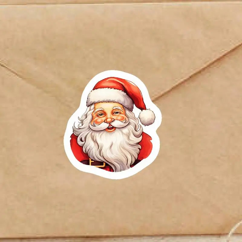Christmas Stickers for Holiday Crafts Tag Sticker Envelopes Christmas Santa Claus Packing Label Christmas theme Party supplies