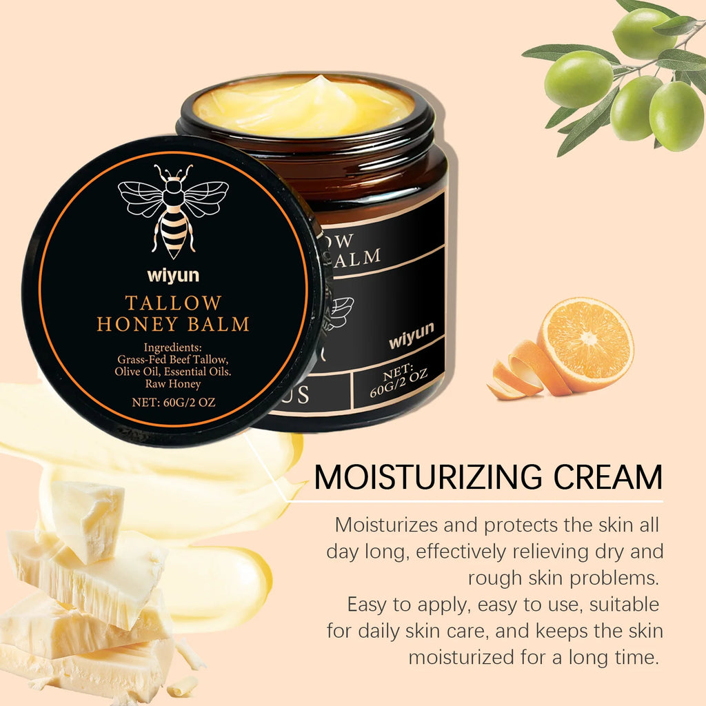 Beef Tallow Face Cream Improves Loose Skin Lasting Moisturizing Soothing Anti Aging Lifting Brightening Nourishing Skin Care