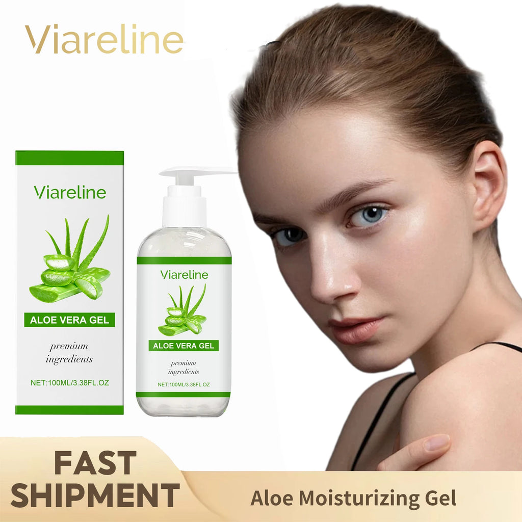 Aloe Vera Moisturizing Gel Remove Acne Relieve Sunburn Sooth Redness Brighten Facial Hydrating Rejuvenating Sun After Repair Gel