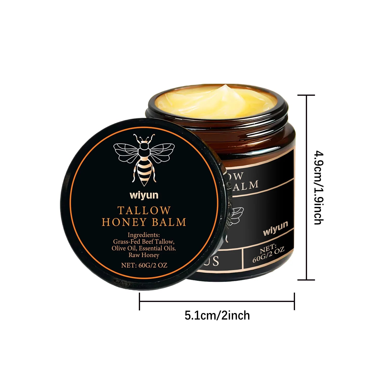 Beef Tallow Face Cream Improves Loose Skin Lasting Moisturizing Soothing Anti Aging Lifting Brightening Nourishing Skin Care