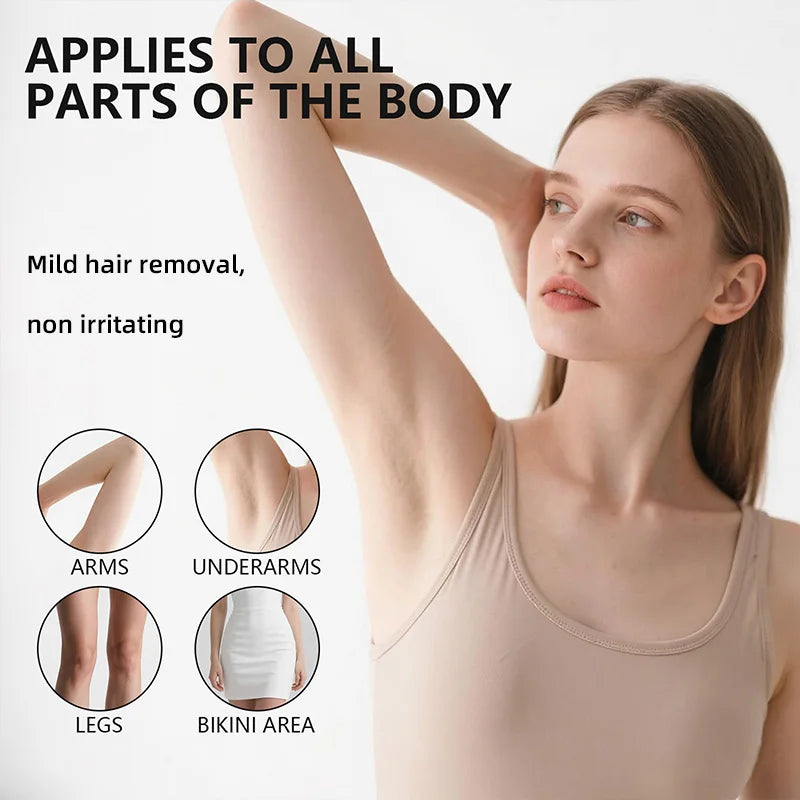 150g Aloe Vera Hair Removal Balm - Gentle and non-irritating, suitable for armpits, lips, arms, legs and intimate areas, powerfu