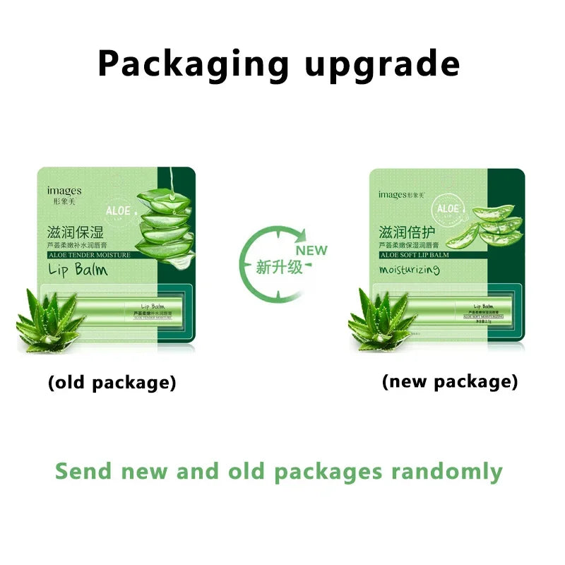 BIOAQUA Aloe Honey  Strawberry Moisturizing Natural Lip Balm Long Lasting Nourish Protect Improves Chapped Dryness Delicate