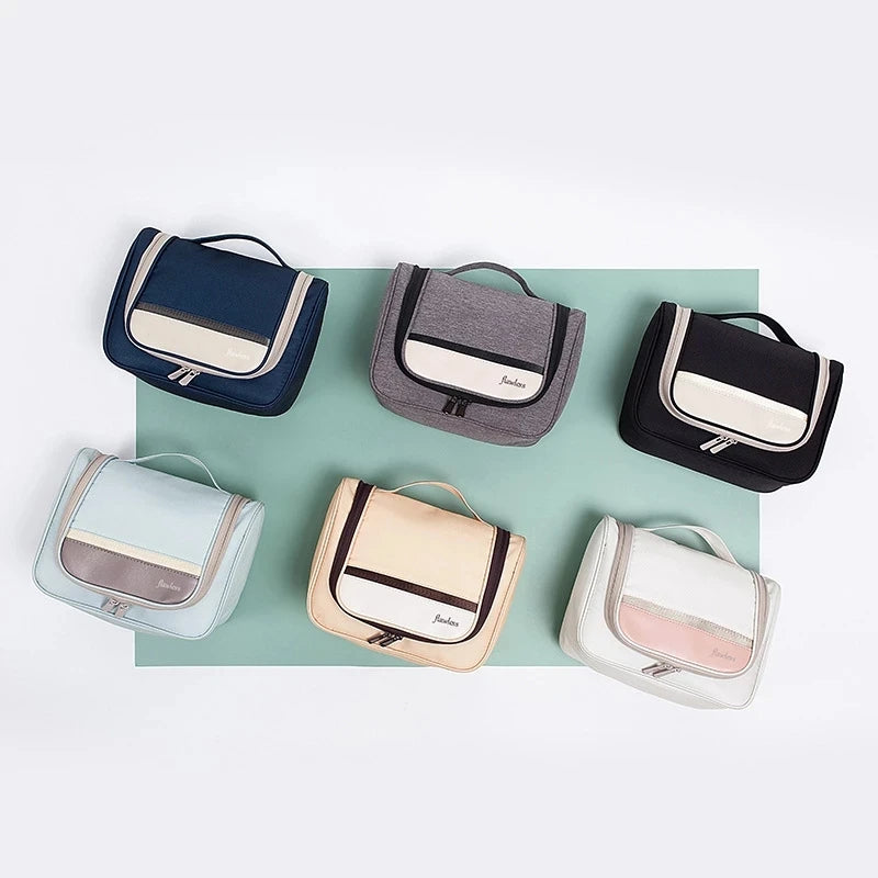 Fully Expanded Cosmetic Bag Makeup Pouch Make Up Box Toiletry Bag For Women Travel Essentials Storage Organizer Necessaire Bag