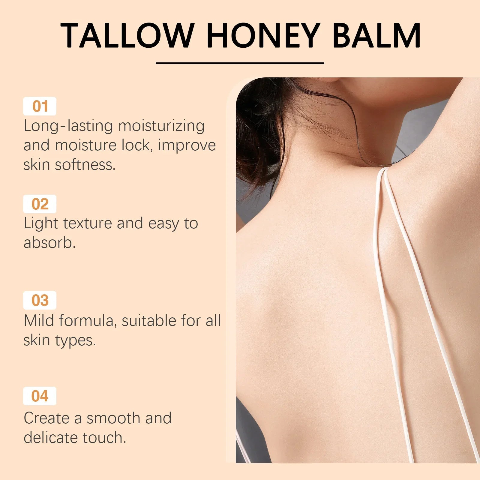 Beef Tallow Face Cream Improves Loose Skin Lasting Moisturizing Soothing Anti Aging Lifting Brightening Nourishing Skin Care