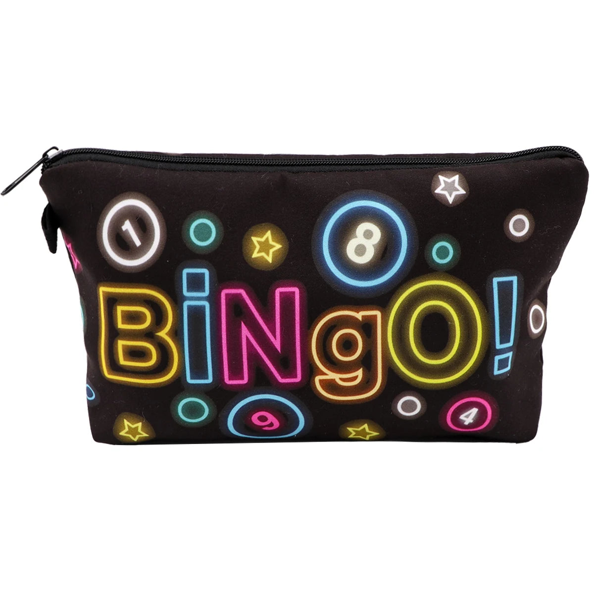 Simple Quotes Cosmetic Bags Portable for Women Cartoon Phrase Travel Storage Bag Lipstick Cosmetics Small Bags Organizer Case